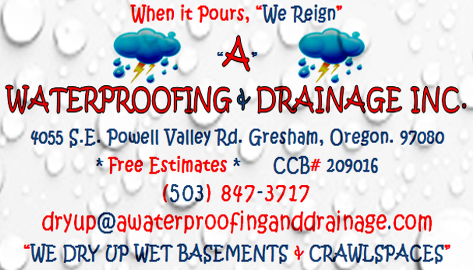 A Waterproofing & Drainage Inc.