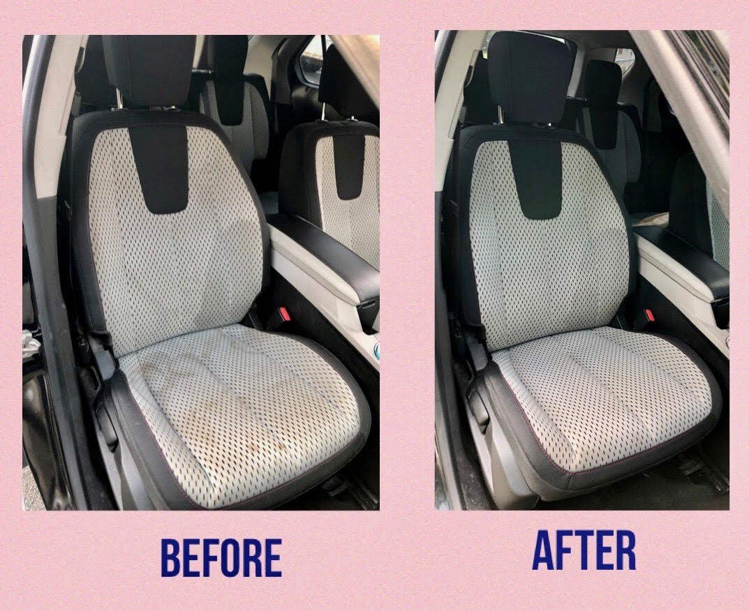 Before and After Photos of Car Upholstery Cleaning
